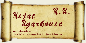 Mijat Ugarković vizit kartica